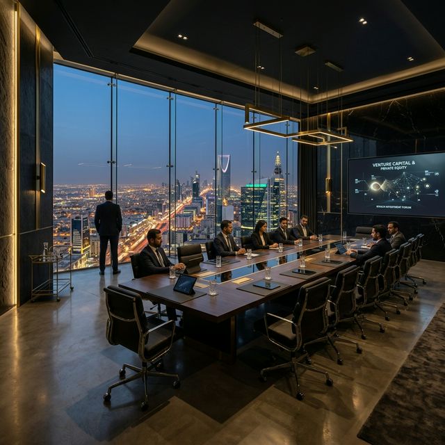 Venture capital investments within Riyadh's business district